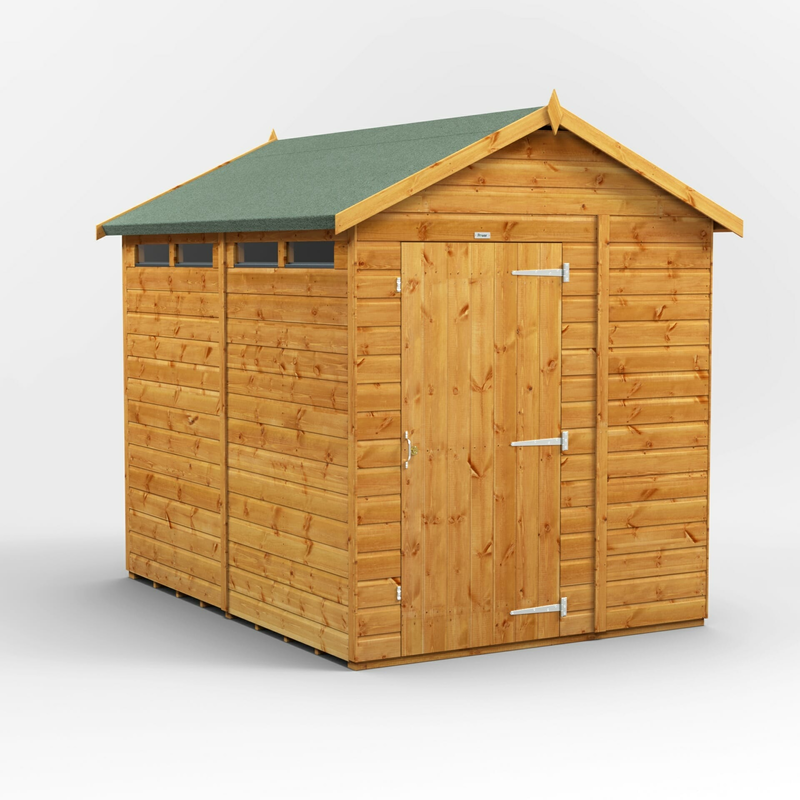 Buy a new apex roof security shed in Edinburgh and the Lothians, click here for an apex roof security shed installation quote