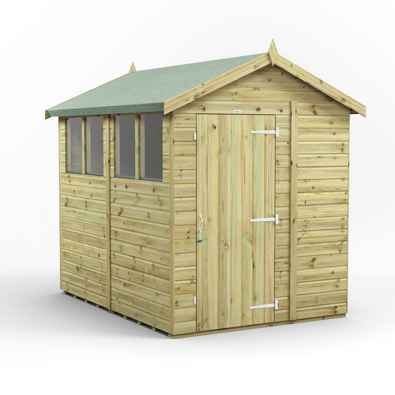 Buy a new premium apex roof garden shed in Edinburgh and the Lothians, click here for an apex roof garden shed installation quote