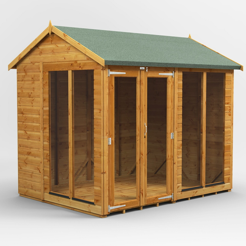 Buy a new apex garden summerhouse in Edinburgh and the Lothians, click here for an apex roof summerhouse installation  quote
