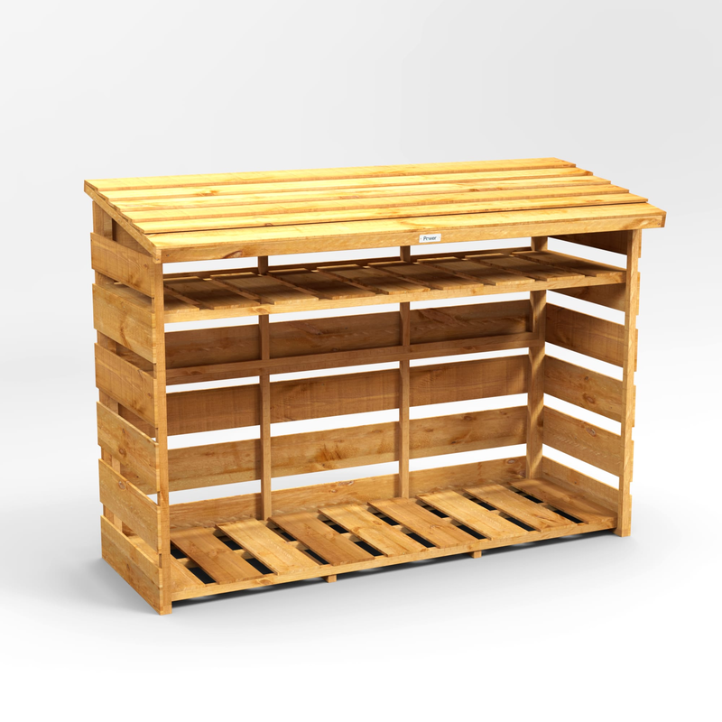 Buy a new garden log store in Edinburgh and the Lothians, click here for a pent roof garden log store installation quote