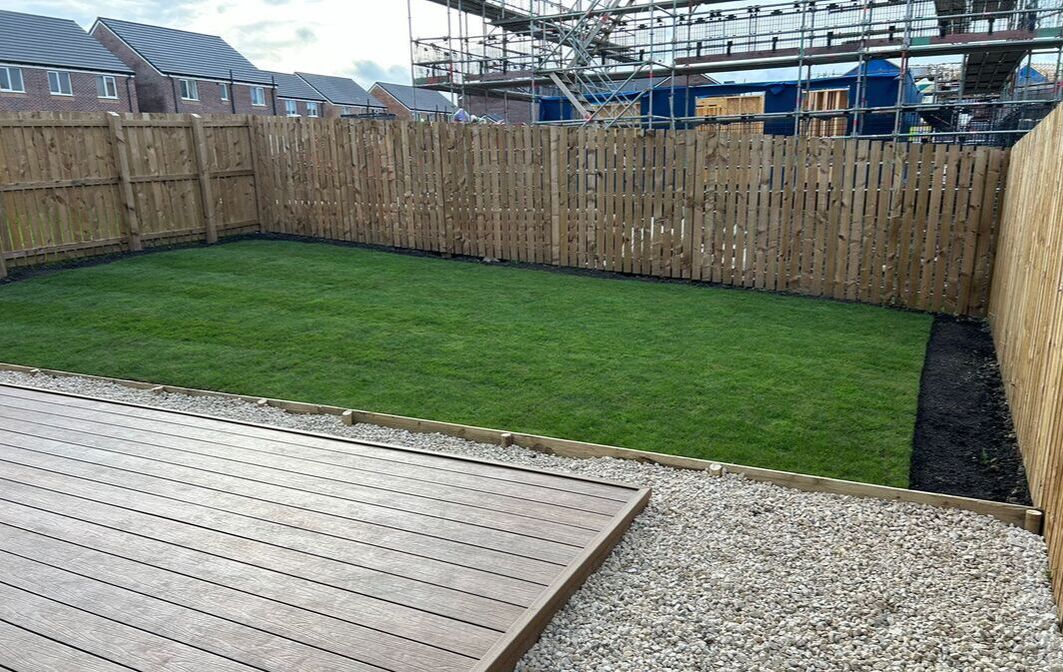 New build garden lawn turf installation in Edinburgh by JDS Gardening, click here for a new build grass installation quote in the Edinburgh area