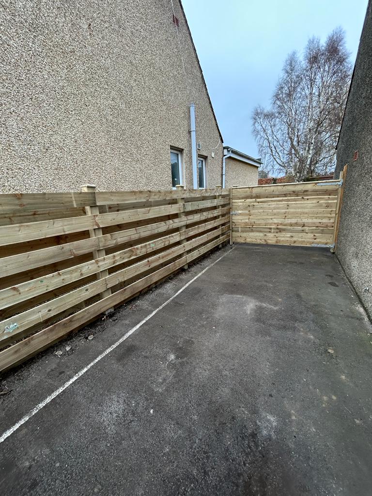 Ranch style fencing installation in Edinburgh by JDS Gardening Services, click here for a quote