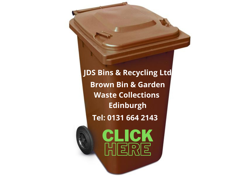 Brown garden bin collections in Edinburgh by JDS Bins & Recycling