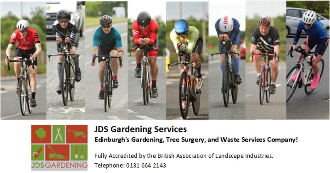 JDS Gardening sponsored cycling event in Edinburgh