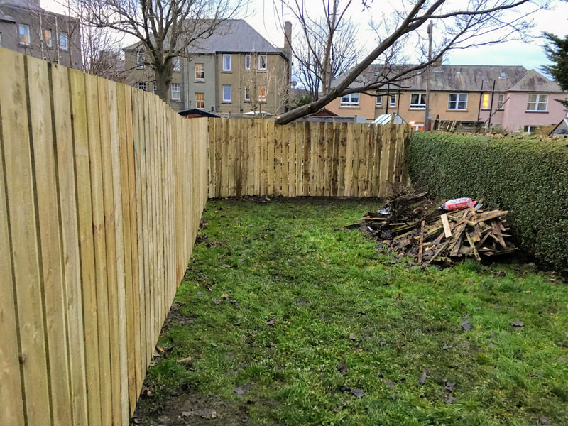 New timber garden fence quote Edinburgh