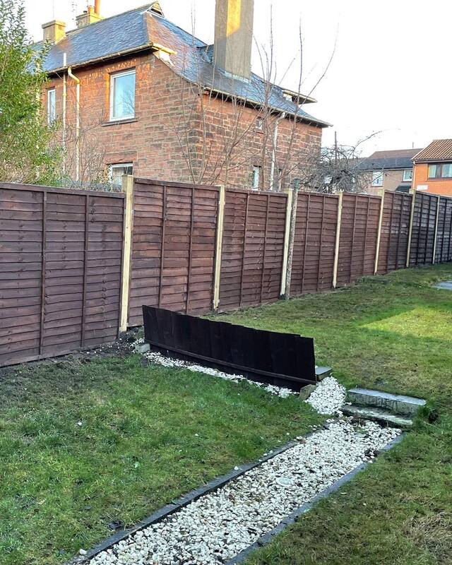 Panel fencing installation by JDS Gardening Services in Edinburgh, click here for a panel fence installation quote near you