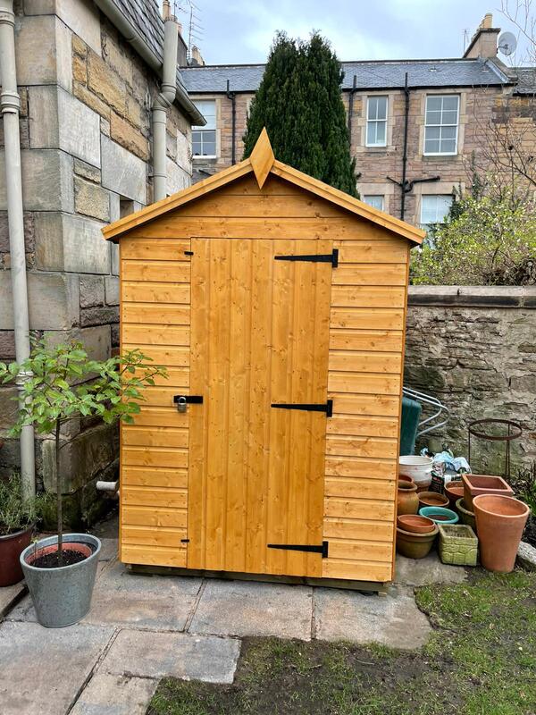 Garden shed installation services in Edinburgh by JDS Gardening, click here for an online quote