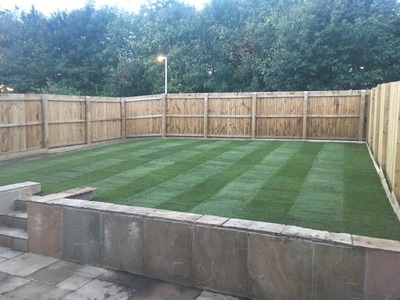 new patio and lawn bonnyrigg