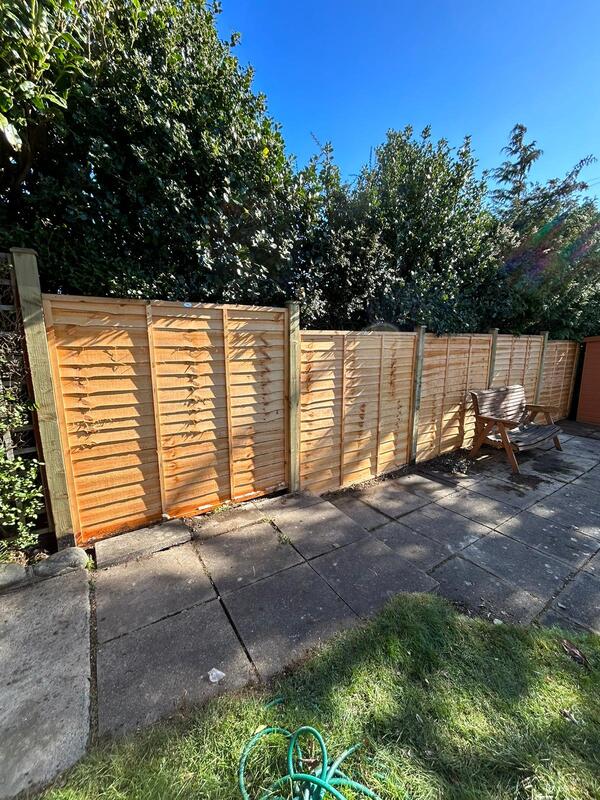 Square Panel fencing installation by JDS Gardening Services, click here for a panel fence installation quote near you in Edinburgh