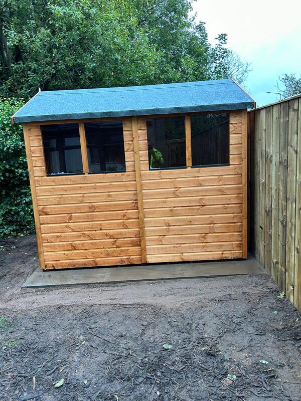 Pointed roof shed suppliers and installers in Edinburgh contact JDS Gardening for a pointed shed supply and installation quote