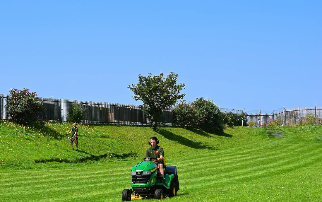 Commercial lawn mowing by JDS Gardening in Edinburgh, click here and contact JDS Gardening for a quote