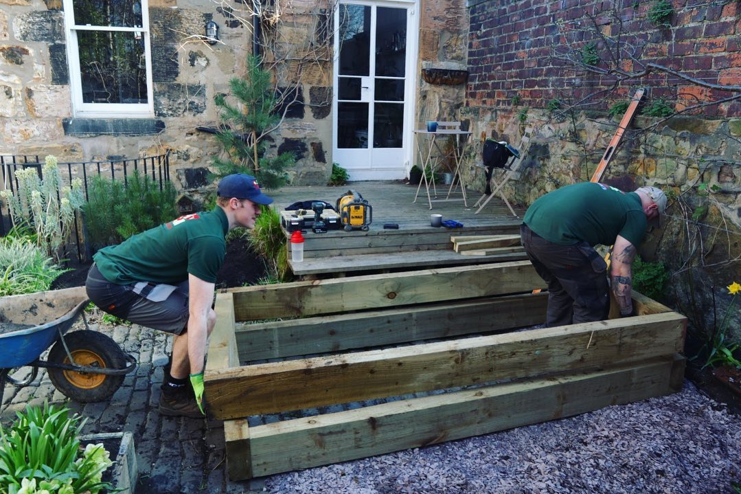 Click and read about the JDS raised bed design and installation services in Edinburgh