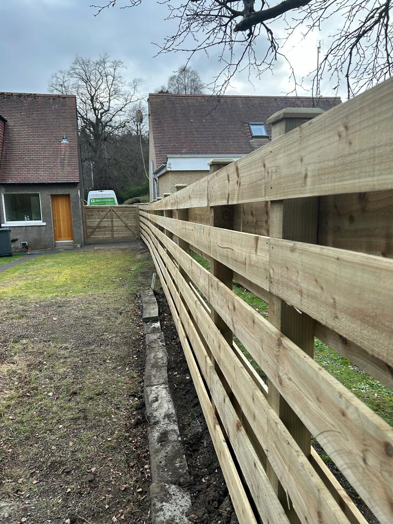 Ranch style fence installers in Edinburgh click here and contact JDS Gardening Services for an installation quote.