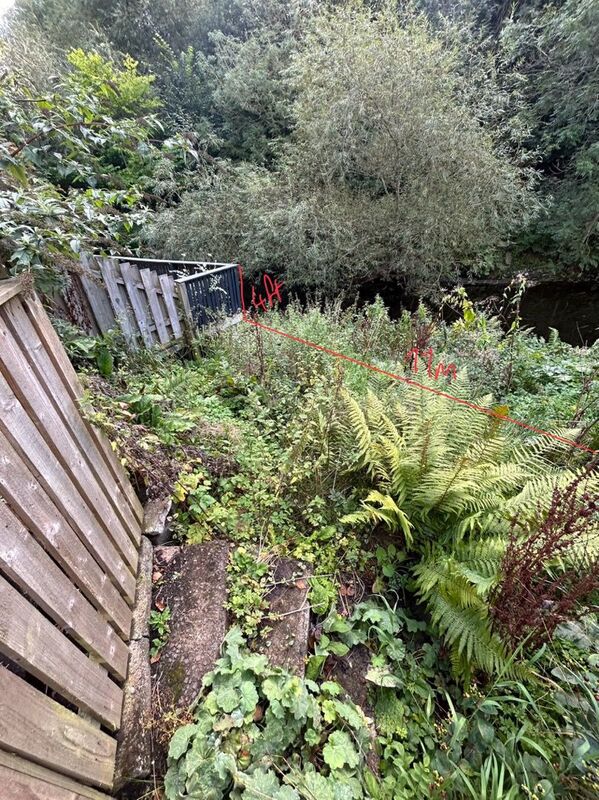 Photo before the JDS team tackled this garden tidy up job in Coltbridge Gardens in Edinburgh